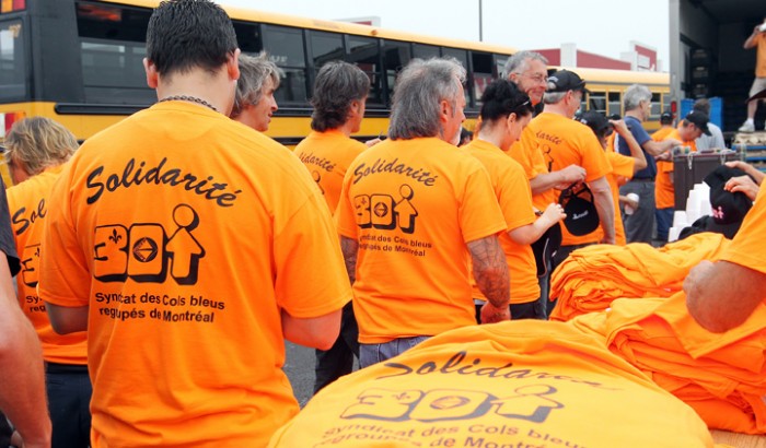 P14-PEPE9014 Inondations en MontérégieSolidarité massive des cols bleus de Montréal envers les sinistrés