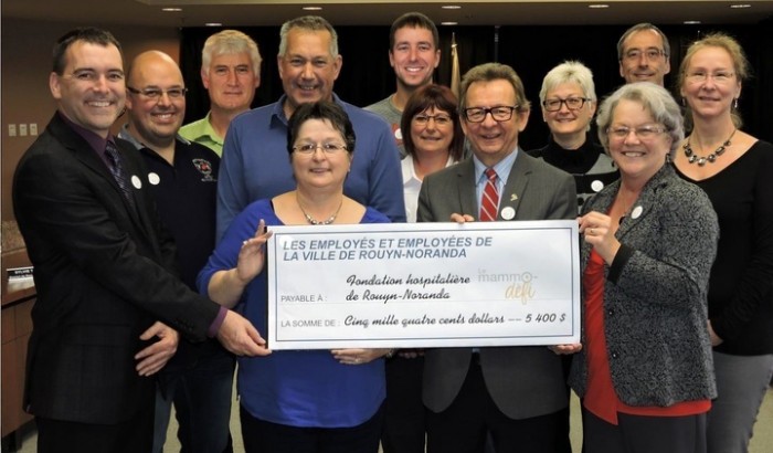 Sans_titre Les employés de la Ville de Rouyn-Noranda remettent 5400 $ à une fondation hospitalière
