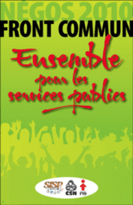 affiche Front commun