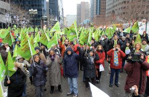 Groupe de manifestants