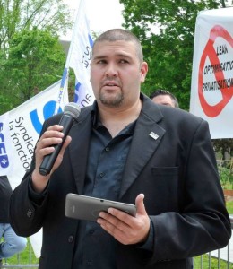 Simon Beaulieu, prÃ©sident du SCFP 3247