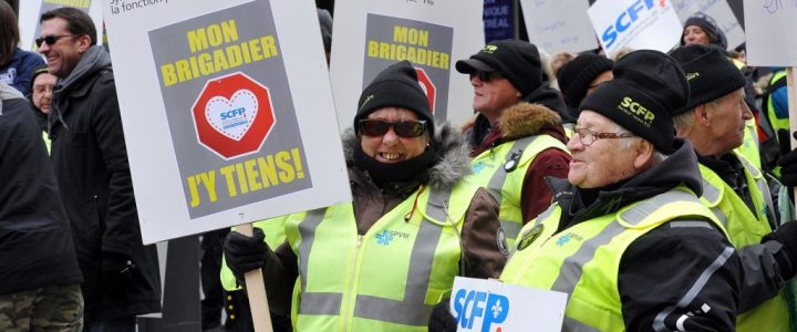 manif brigadiers J’appuie les brigadiers et brigadières scolaires de Montréal!