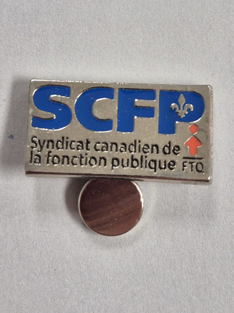 Épinglette SCFP-Québec magnétique